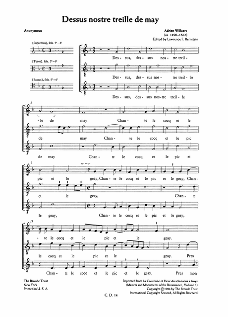 Willaert: Two Chansons