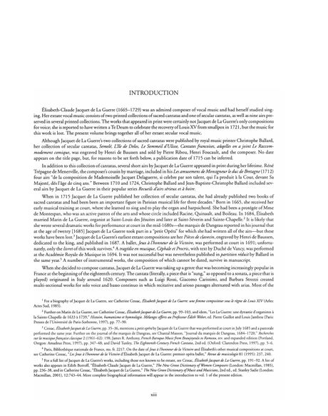 Jacquet de La Guerre: Secular Vocal Works
