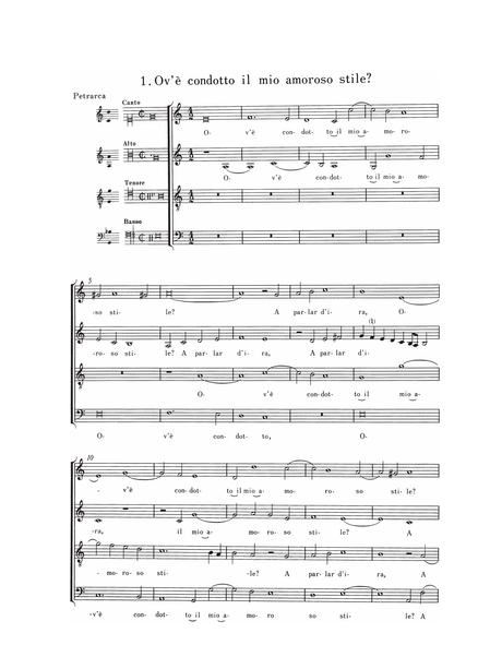 Marenzio: Madrigali a quattro, cinque, e sei voci, libro primo (1588)