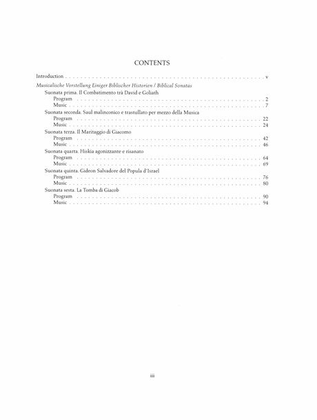 Kuhnau: 6 Biblical Sonatas